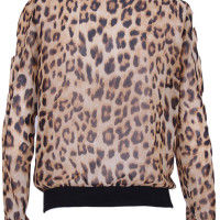 Sheer Leopard Print Bomber Jacket - Image 3