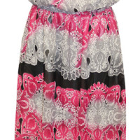 FD0888 Maxi Dress with elastic Waistband - Image 2