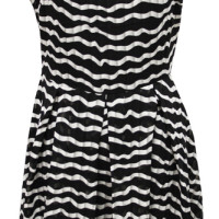 FD0895 Pleated Stripe Dress