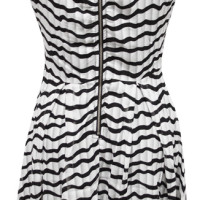 FD0895 Pleated Stripe Dress - Image 2