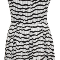 FD0895 Pleated Stripe Dress - Image 4