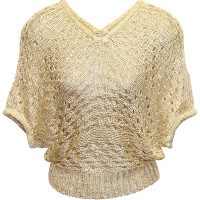 FOK2261 Sequin Knitted Poncho Top - Image 9