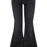 FP1035 Flare Denim Jeans with Buckle