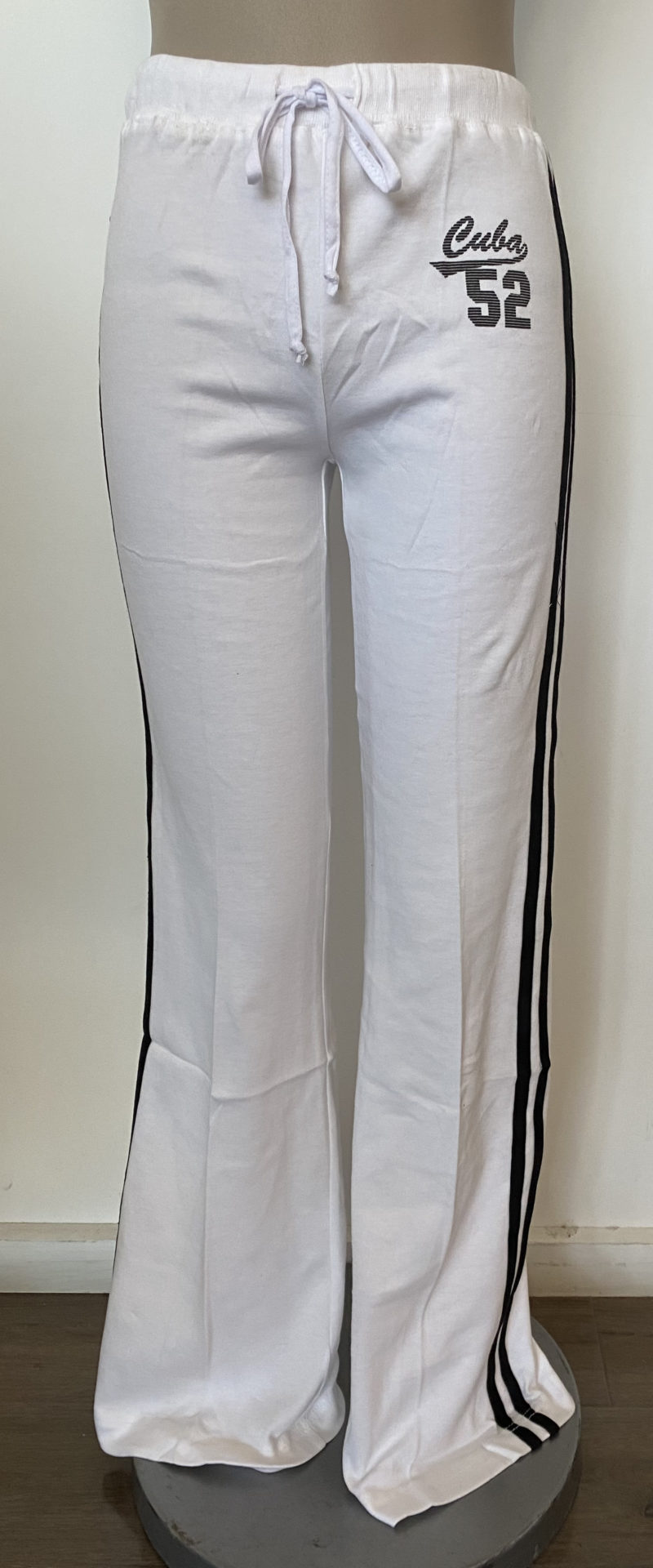 FSP0205-WHITE TRACK PANTS