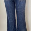 FP8559-STERTCH DENIM GOLD STITCHES