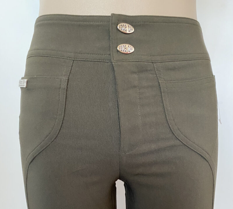 FP0238-FANCY FRONT POCKETS BENGALINE PANTS - Image 3