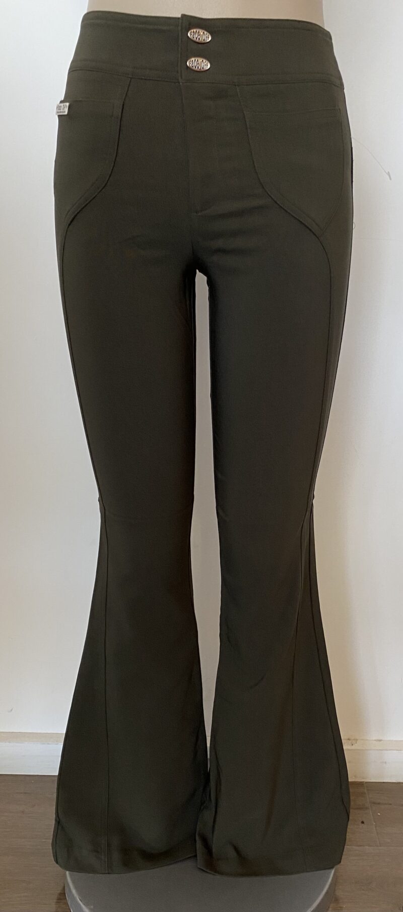 FP0238-FANCY FRONT POCKETS BENGALINE PANTS