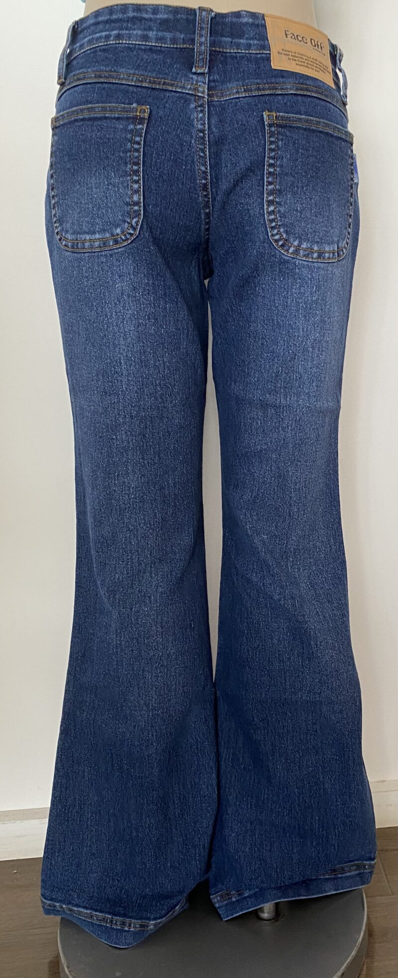 FP8559-STERTCH DENIM GOLD STITCHES - Image 2