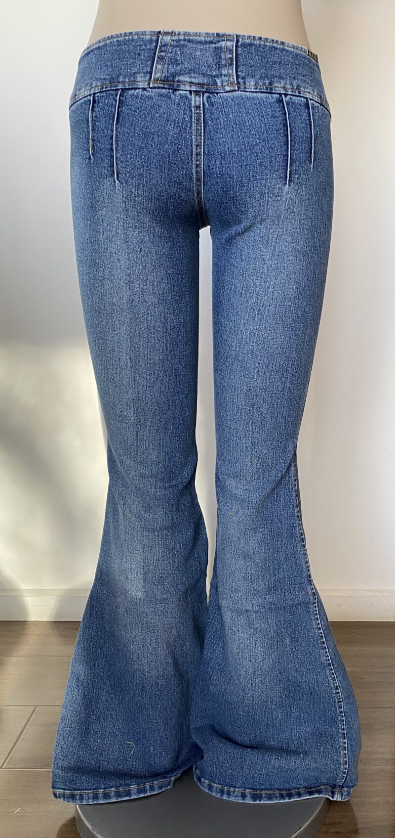 FP7319-TWO BUTTONS FLARE DENIM - Image 2