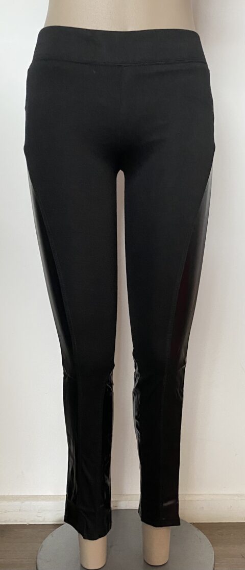 FSP0430-Inner leg leatherette Leggings