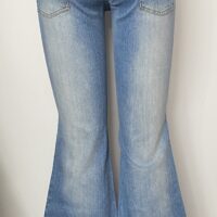 FP0735-ZIPPED FRONT PATCH FLARE DENIM - Image 2