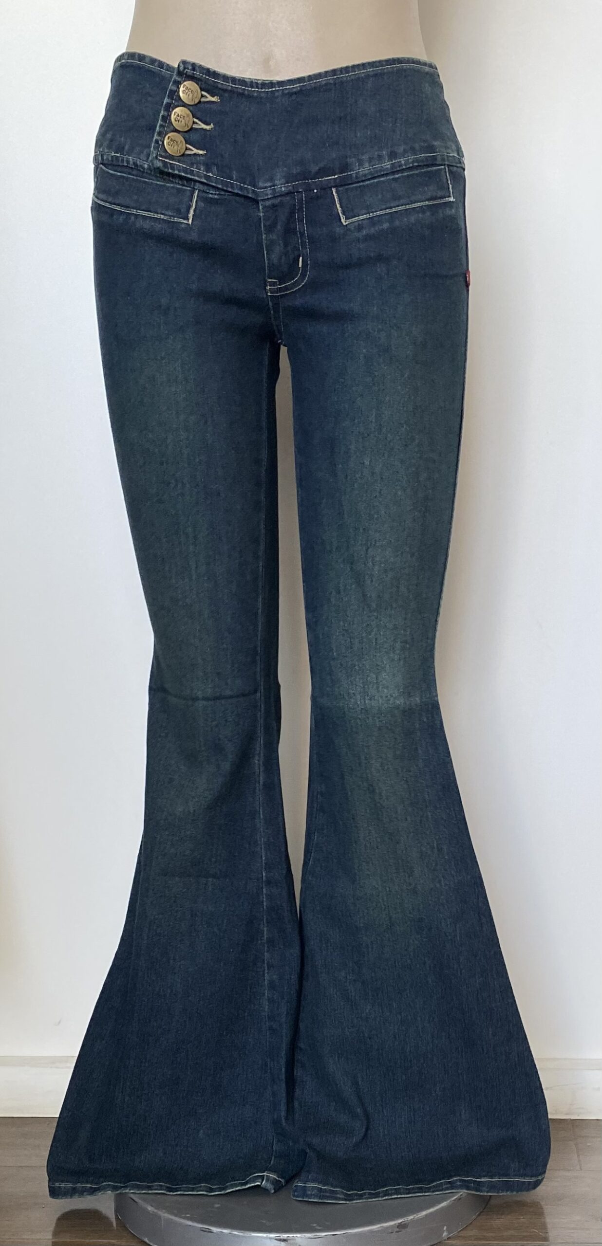 FP7342-LOW LARGE WAIST DENIM - Face Off Australia