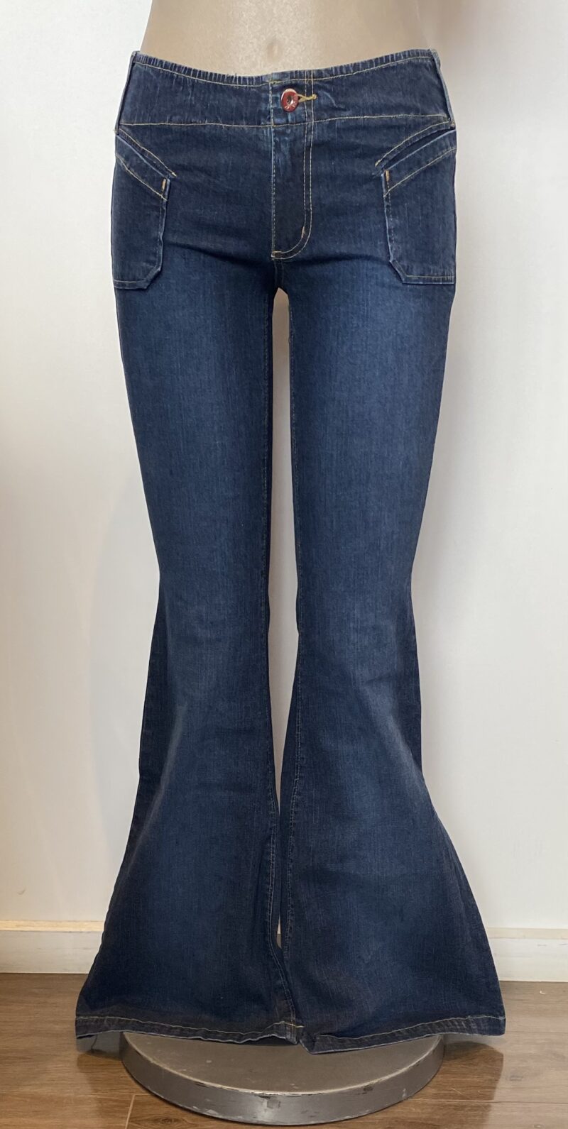 FP7372 DENIM PANTS TWO FANCY FRONT POCKETS