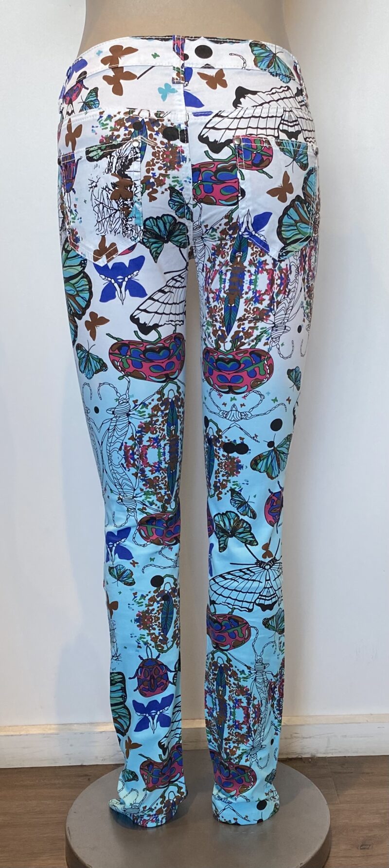 FP1802-Garden insects print pant - Image 2