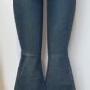 FP7385-FRONT PATCH POCKETS DENIM PANTS WITH BACK DETAILS - Image 2