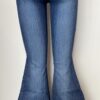 FP7464-BAR TACK CLAMP STITCHED FLARE DENIM - Image 2