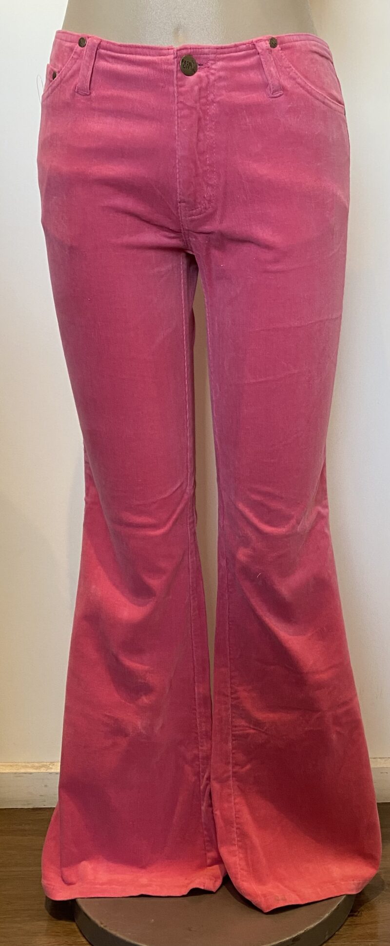 FP5290-CORDUROY NORMAL WASHED WAISTLESS PANTS