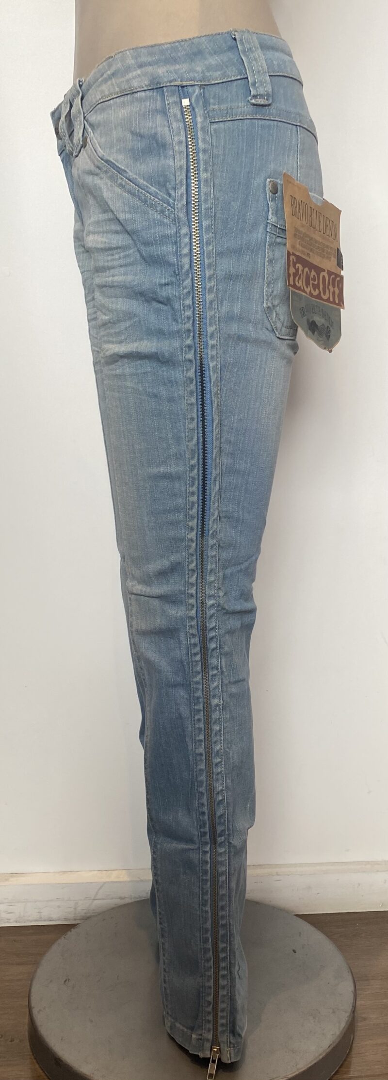 FP0964-FULL ZIPPER BOY FRIEND SKINNY DENIM - Image 2